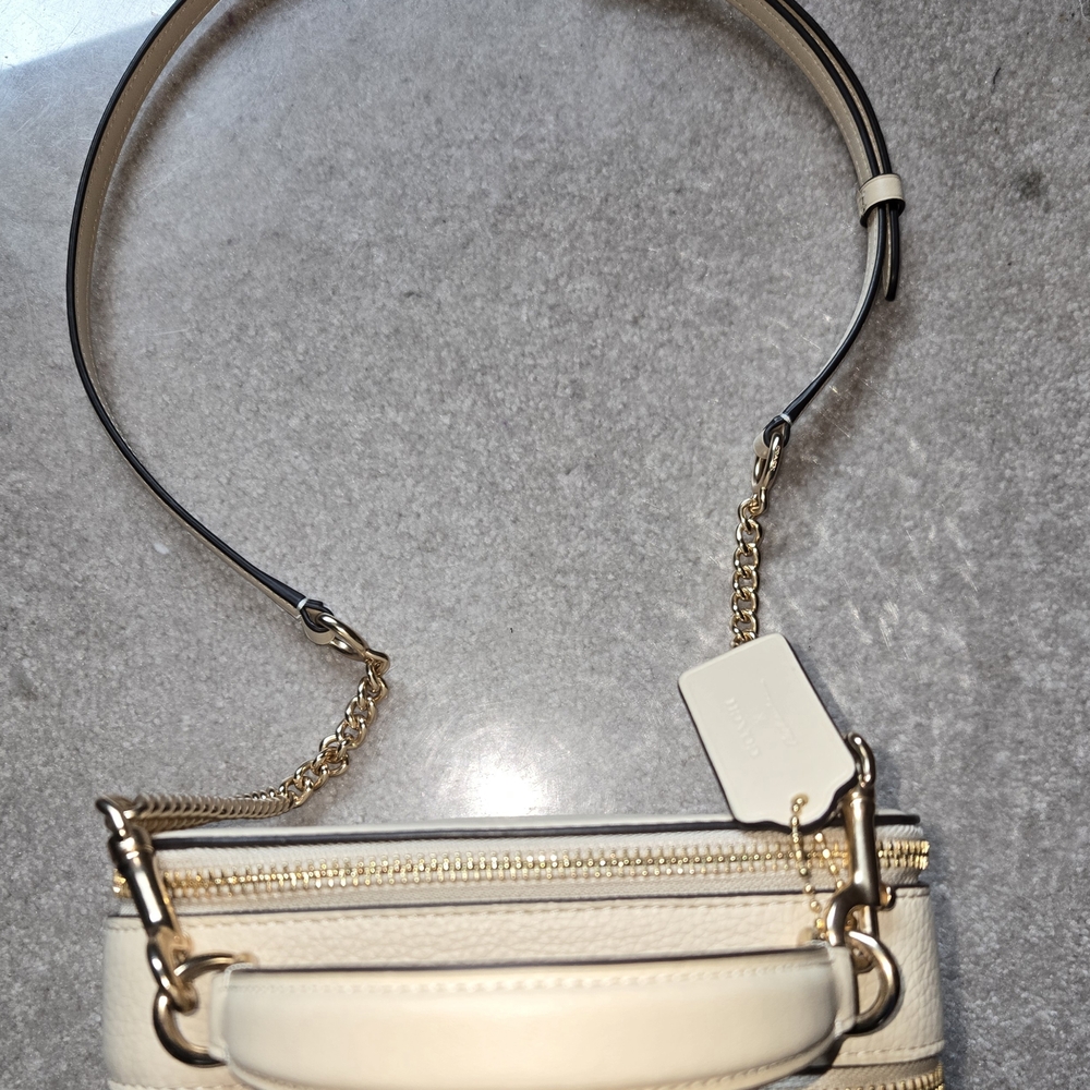 Coach Cream and Black Crossbody Bag - Picture 2 of 7